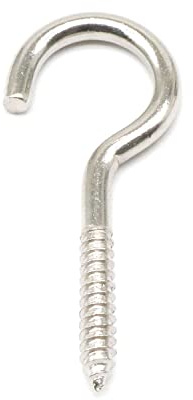 20 Pcs 2 Inch Eye Hooks Screw in Heavy Duty, Stainless Steel 304#8 Eye Bolts Screws, Anti-Rust Self Tapping Eye Lag Screws Eyelet Screw for Wood, Securing Cables Wires | by IMSCREWS