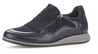 Gabor Women Trainers, Ladies Low-Tops,Removable Insole,Low Shoe,Street Shoes,Leisure,Sporty,Dark-Blue/Nightblue,37.5 EU / 4.5 UK