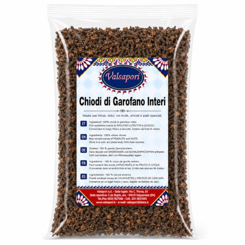 HOME LINE Chiodi di Garofano Interi, Spezia per Dolci e Infusi, 250 g | Per vin brulé, composte, marinature, arrosti e cotture lente; formato facile da dosare e rimuovere prima del servizio