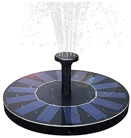 Artsim Pompa sommergibile per pozzetto Fontana a Pannello 1.4W Pompa da Giardino Decorativa Nera Galleggiante Rotonda Piccola Fontana Quadrata Solare Pompa di trasferimento