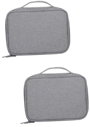 OSALADI 2piezas Bolsa De Almacenamiento para Accesorios Electrónicos Organizador De Cables USB y Auriculares Diseño Capa para Viajes y Uso Diario