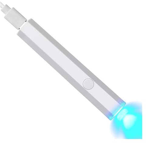 Lampada polimerizzante per resina UV, Mini essiccatori for unghie LED UV 3W Lampada portatile for asciugatura rapida delle unghie Mini torcia elettrica ricaricabile USB for strumenti for saloni di pol