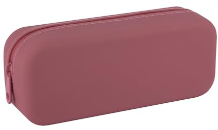 APLI 19778 - Estuche Multiusos de Silicona UpNorth Collection - Rosa Coral - Estuche Escolar de 185 x 75 x 55 mm