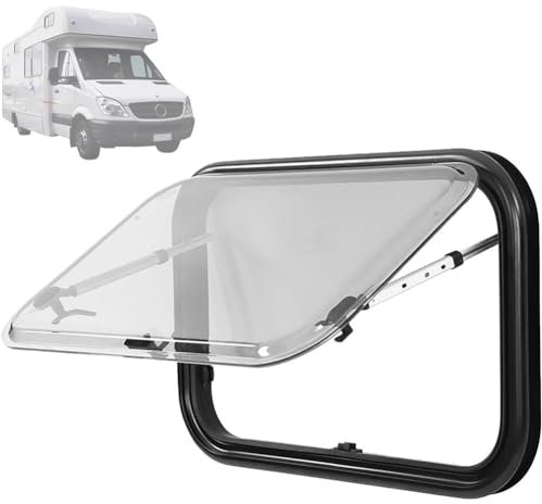Caravan Ventilation Fans - Waterproof Roof Fan/Window Vent/Hatch Roof Window, Camper Window Campervan Replacement for Motorhome Trailer 80 * 50CM