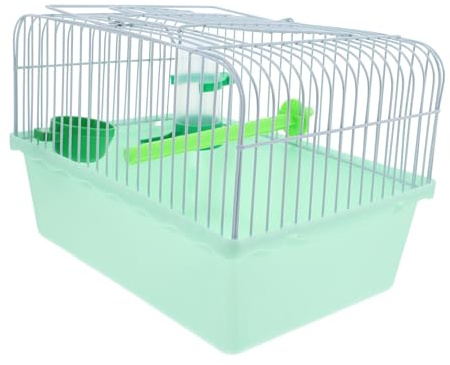 Portable Bird Carrier Cage, Spacious with Perch, Food Box, Waterer