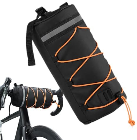 Fahrradlenkertasche | Fahrrad-Fronttasche – wasserdichte Tasche mit großem Fassungsvermögen, reflektierende Sicherheitsdesign-Tasche für Flaschentaschen für Straßen- und Mountainbike-Fahrräder