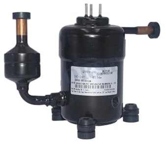 Compresor De Refrigeración Pequeño DC24V Compresor Rotativo HX-FSQX019Z24(HX-QX19-24) Sistema De Refrigeración Móvil Compacto Aire Acondicionado Portátil Mini Refrigerador