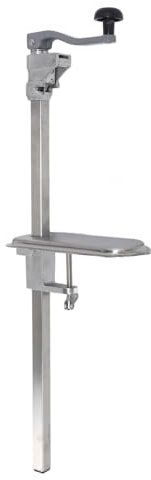 Abrelatas Comercial, Mesa Manual de Acero Inoxidable Hierro Fundido Resistente con Mango, Manivela, Manijas Cómodas, Perilla Gran Tamaño, Mano Grande para Latas hasta 11