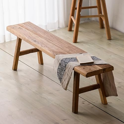 BRCYKRWY Sitzbank für Esszimmer und Garten - Holz-Balkon-Blumenbank im Landhaus-Stil