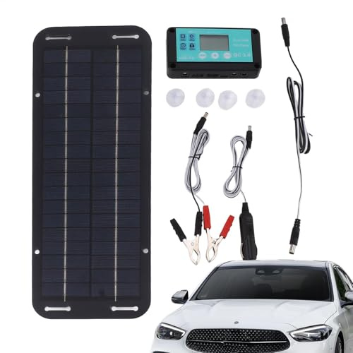 Chargeur de voiture de panneau solaire Chargeur d'entretien solaire pour batterie de voiture Chargeur solaire portable 12 V/24 V pour avec contrôleur - Panneaux solaires pour batterie