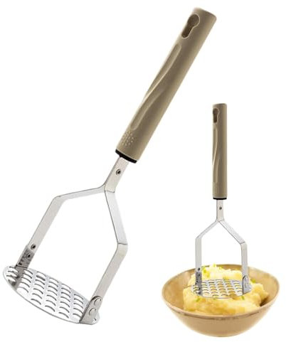 Schiacciapatate a mano, schiacciapatate | Utensile per schiacciare portatile in acciaio inossidabile | Utensile professionale per schiacciare gli alimenti, strumenti da cucina gourmet per patate, frut