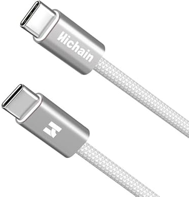 Hichain 65W Cavo Usb C Ricarica Veloce Cavo Usb Type-c 1m Usb-C Compatibile con iPhone16/15 Pro Max, Galaxy S24/S23, MacBook Pro/Air, iPad, Laptop ecc.