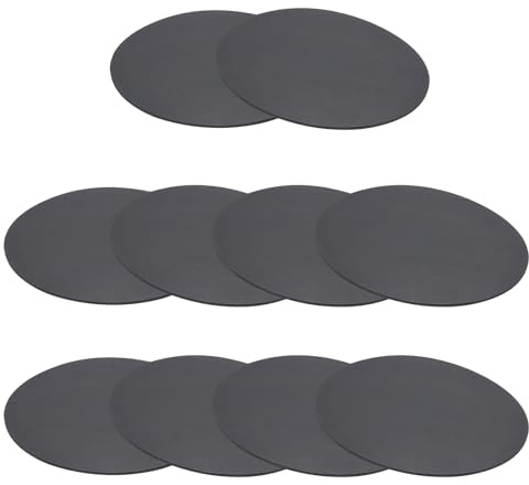 PATIKIL 10 pièces Rondelle Caoutchouc 95 mm OD x 1 mm épais Entretoise Plastique, Rondelles De Disque Plein En Caoutchouc coussins Douilles pour Joints Bricolage Artisanat, Noir