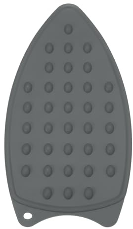 PATIKIL Silicone Iron Rest Pad, Multipurpose Hot Heat Resistant Iron Rest Plate Protective Pad for Ironing Board Hot Resistant Steamer Steam Compact Mat, Gray