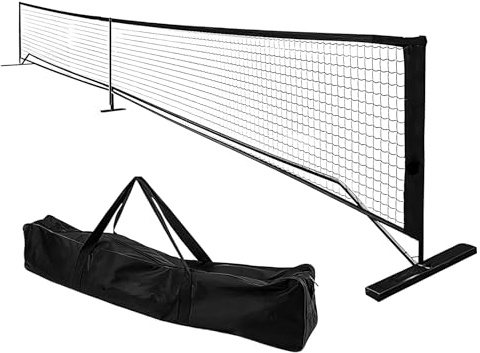 Rete da tennis per uso esterno, rete da tennis per vialetti, rete da calcio compatta, rete da tennis rimovibile, 9,5 kg, con borsa per il trasporto, 22 piedi, per tennis/badminton