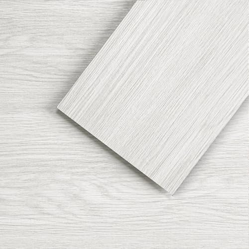 Mysflosy Self-Adhesive Vinyl Flooring Plank, 36 Pack Natural Wood Grain Peel and Stick Flooring Waterproof for DIY Installation, Cover 5㎡