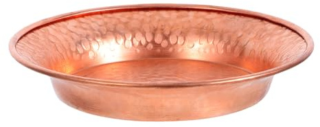 OSALADI Ciotola Rituale Buddista in Rame Martellata a Mano 11,5 Cm, Ciotola Sonora Decorativa per Offerte, Salse e Gioielli, Accessorio per Altare e Arredamento Culturale