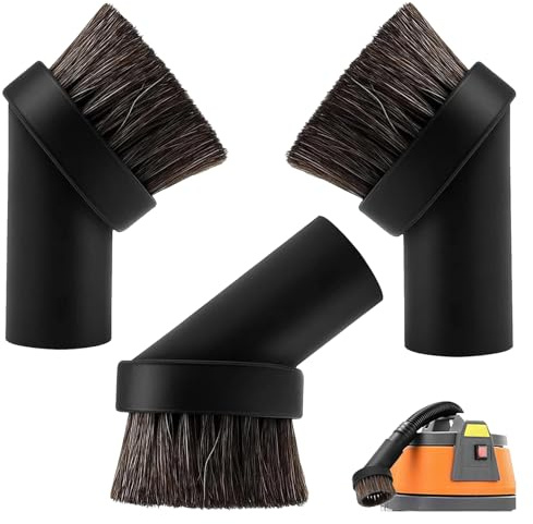 3PCS Horse Hair Brushes, 32mm Round Vacuum Cleaner Brush Heads for Henry Hetty Hoover Attachments, Vacuum Cleaner Dusting Brush, Head-Parts Replacement Accessories for Henry Hetty