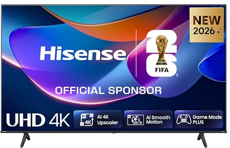Hisense Smart TV 58 4K Ultra HD 58E6ST | DTS Virtual X, VIDAA OS con 1000+ APP, HDR 10+, Game Mode Plus, Bluetooth, Wifi, Alexa, AirPlay2, lativù 4K, 2026 Model