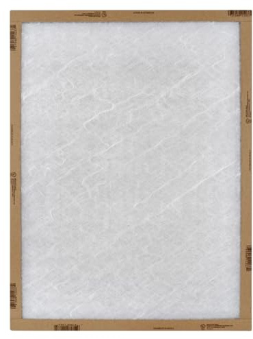 18x24x1 Fiberglass Furnace Air Filter, 10055011824, MERV 1 HVAC AC Filter with Chipboard Frame for Dust and Lint, 17.88 x 23.63 x 0.81 in Actual Size, 12 Pack