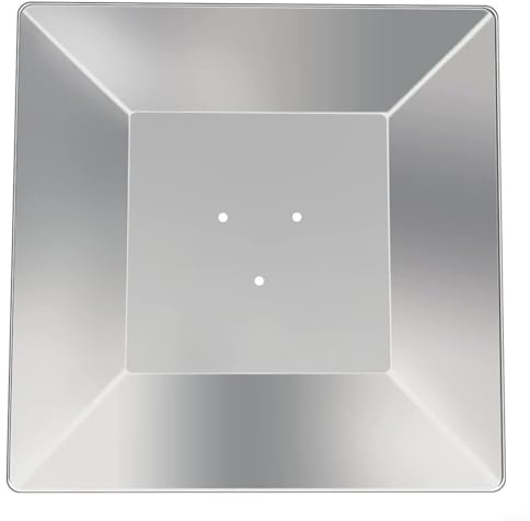 Square Reflector Flame Shield for Pyramid Patio Heaters, Aluminum Heat Distribution Canopy with 7cm/11cm Hole Spacing, Outdoor Replacement Part for Garden and Terrace(11cm)