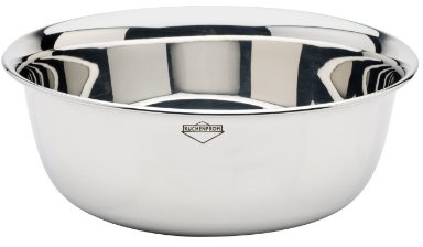 KÜCHENPROFI Schüssel 22 cm, rostfreier Edelstahl, hygienisch | Diese Edelstahlschüssel eignet sich zum Mischen, Aufbewahren und Servieren – hygienisch, geruchsneutral und rostfrei