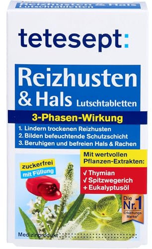 TETESEPT Reizhusten & Hals Lutschtabletten 20 St Lutschtabletten