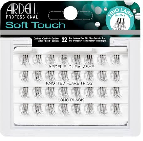 ARDELL Soft Touch Trios Individuals Eye Lashes, Long, Black