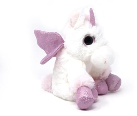 Cornelissen 1044048 Plüschtier Stofftier Einhorn Weiss Rosa 20cm Waschbar
