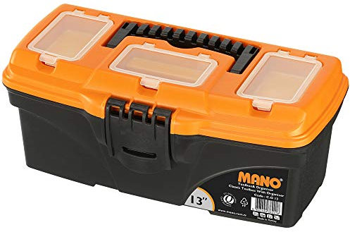 Large Plastic Toolboxes Tool Storage Organisers with Lockable Lids, Carry Handles and Light Weight/Available in Several Sizes (13)