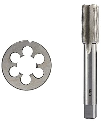 2pcs Right Hand Tap And Die Set For Metal HSS Screw Thread Tap Drill Bit M3 M4 M5 M6 M7 M8 M9 M10 M12 M14 M15 Thread Die-1 Set M9x1