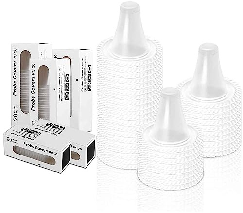 400 Pack Ear Thermometer Probe Covers, Disposable Refill Lens Filters Caps Compatible for All B raun Models Digital Thermometers Sleeve