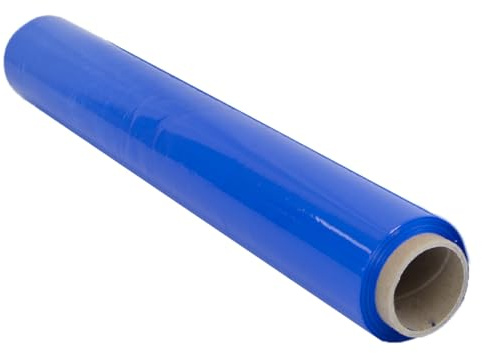 Film Rot zum Verpacken von 50 cm x 300 m Länge, elastische Folie, manuelle Verpackung (Blau, 1 Rollen)