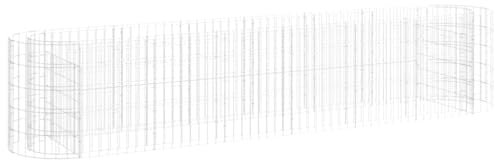 vidaXL Gabionen-Hochbeet Verzinktes Eisen 260x50x50 cm