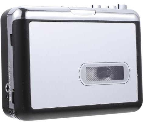 OSALADI MP3 Metal Cassette Tape Player Convert Tape to MP3 Format Portable Music Player Card Slot No Battery Required
