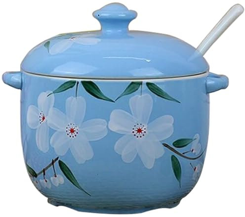 DOCIM Sucrier Japonais avec Le Couvercle, Mini sucrier, Pot d'épice de récipient de Sucre, pour Le comptoir de Barre de café,#h,M