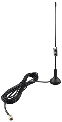 Futheda 868 MHz SMA Antenne 5 dBi Omnidirektionale Magnetfuß Antenne 3 m RG174-Verlängerungskabel SMA-Stecker-Adapter kompatibel mit Homematic CCU3 CCU2 WiFi Bluetooth GSM ISM DCS PCS