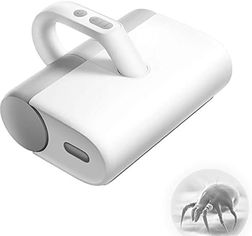 Cordless Mites Vacuum Cleaner UV Anti-Dust Mites Vacuum Cleaner Handheld Mite Removal Instrument Mattress Cleaner Machine Kills 99.9 Percent Of Mites For Mattresses, Pillows, Cloth, Sofas 16Kpa