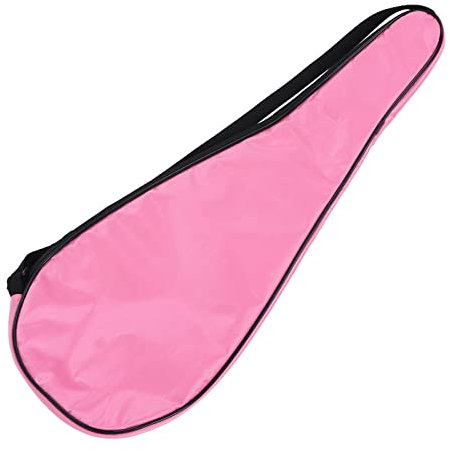 SPYMINNPOO Squashschlägertasche, Verstellbarer Schultergurt, Squashschläger-Tragetasche, Leichte, Gepolsterte Schlägerhülle für Damen und Herren (PINK)