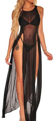 Pareo de playa para mujer, salida de baño con abertura lateral, traje de baño de playa, vestido de playa, pareo para vacaciones