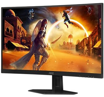 AOC Gaming C27G4ZXE - Monitor FHD Curvo de 27 Pulgadas, 280 Hz, 0,3 ms, VA, HDR10, Base Esports, bajo retraso de Entrada, FreeSync 1920 x 1080,300 CD/m2, HDMI 2.0 / DP 1.2, 27 Pulgada FHD Curvo