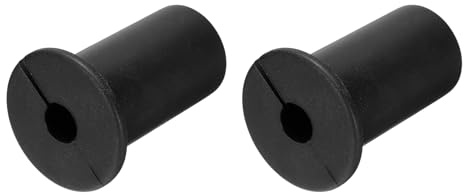 sourcing map 2Pcs Wall Grommets for Cables 3/4 Inch Silicone Cable Wall Bushing Feed Through Cable Routing Kit Accessories Wall Cable Pass Through for Ethernet with 7mm Hole, Black