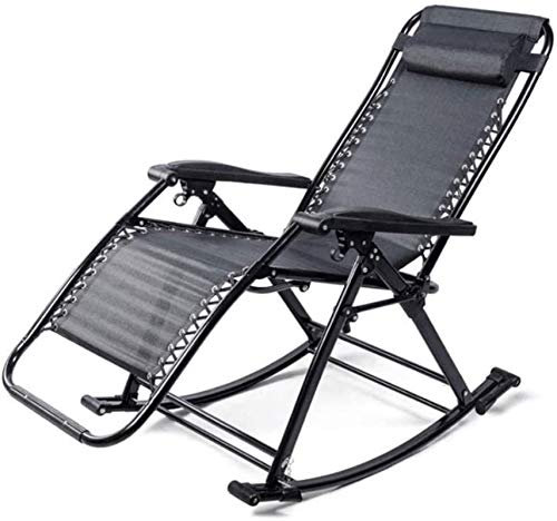 Outdoor Leichter klappbarer Schaukelstuhl - Balkon Siesta Stuhl für Erwachsene, Easy Home Geschenk für Freizeit, Alter Easy Chair