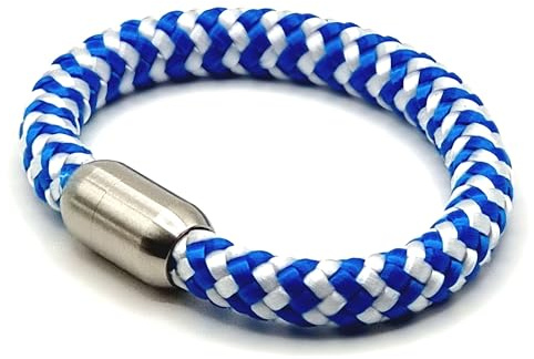 JoJewelry Paracord Herren Armband – Kollektion „Los Angeles“ – Silberverschluss – in 10 Farben & 4 Längen erhältlich – hochwertiger Edelstahlmagnetverschluss – mit Geschenkbox