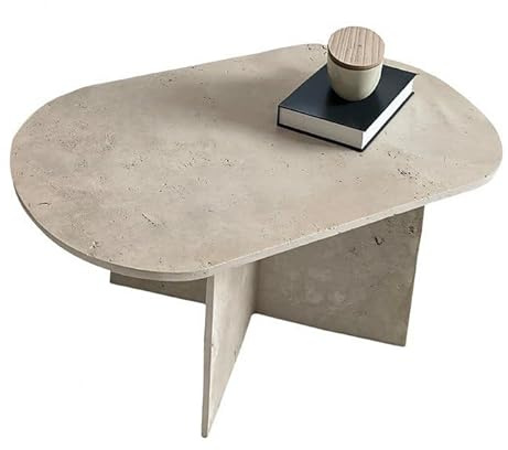 Générique Table Basse travertin Ovale (Table Seule)