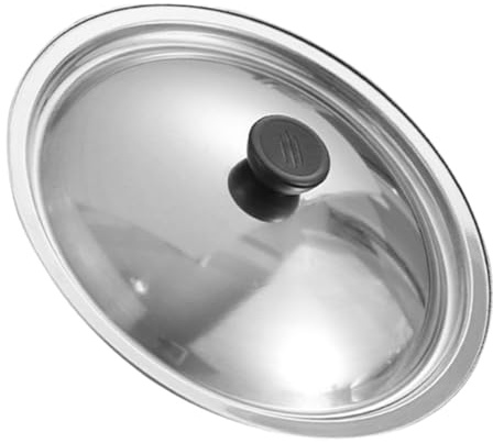 OFFSCH Stainless Steel Pot Lid 20 Cm Replacement Pan Lid with Bakelite Knob Universal for Pots and Pans Wok Cooking Pot Cover for Frying Pan and Saucepan Use