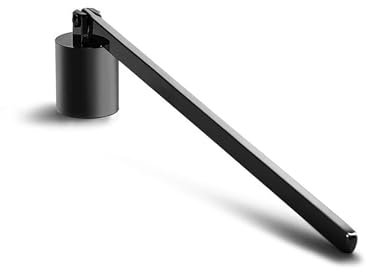 Yuannee Spegni Candela in Acciaio Inossidabile,Estintore per Candele Nero Campanella con Manico Lungo per Spegnere Candele Strumento per la Cura delle Candele Ideale per Candele Profumate e Lunghe