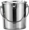 Stainless Steel Food Storage Containers 7L Stainless Steel Containers with Lids, Locks & Handle Airtight Multi-Purpose Canister for Grain Storage, Heating Up Water, Cooking Soup.
