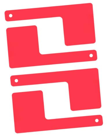 SUPVOX 4pcs Mailbox Flag Replacement Parts Acrylic Rotatable Flags Decorative Mailbox Accessories for Post Box