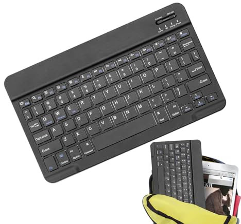 Ergonomic Wireless Keyboard – Rechargeable Quiet Computer Keypad | Low-Profile Portable Keyboard for PC, Laptop, Tablet, Smartphone, Office Typing, Home Setup, Gear, Compact Input Device